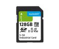Karta pamięci klasy przemysłowej, SD, 128GB, 97MB/s, 33MB/s, Czarny